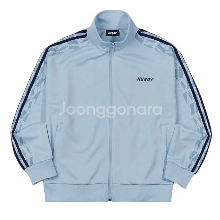 널디 모노그램 테이프 트랙 탑 스카이블루 XS--0