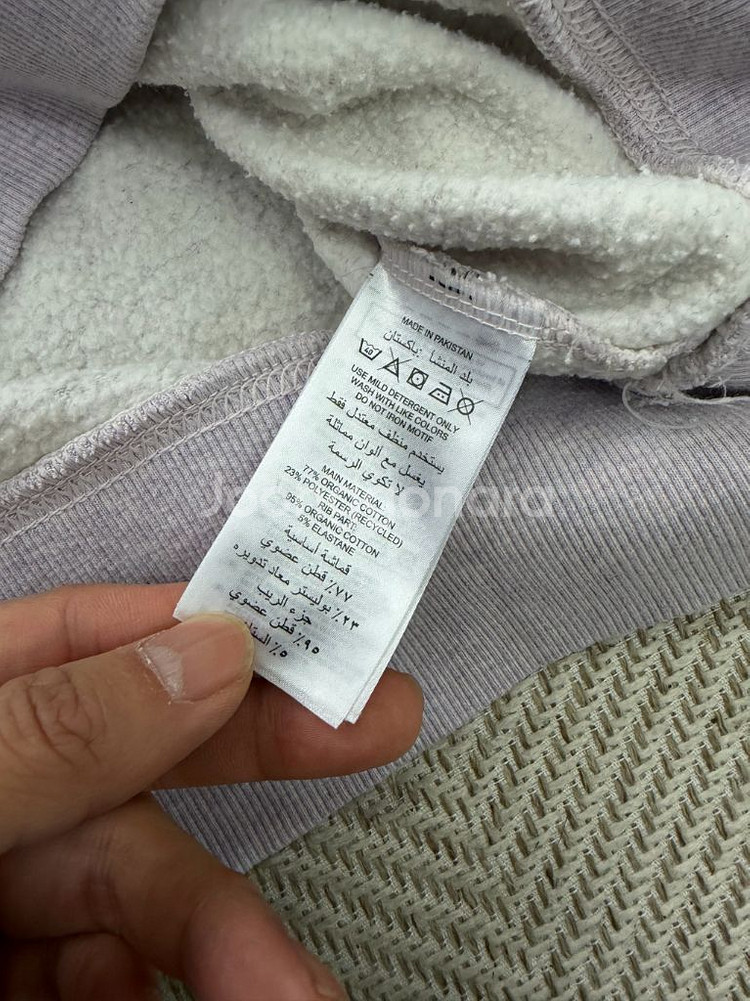 정품) 아디다스 여성 오버핏 크롭 라벤더 맨투맨 M--6