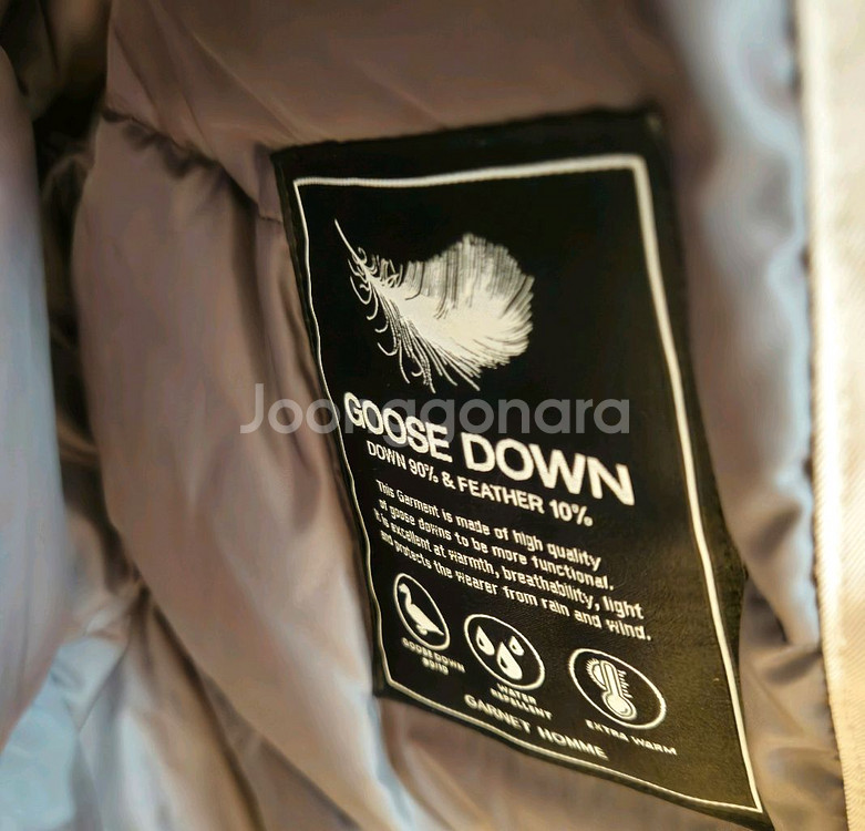 택달린 새상품)택가 85만원 가넷옴므 구스다운 오버핏 패딩 105 점퍼 자켓 지오송지오 리버클래시 시스템옴므 송지오--2