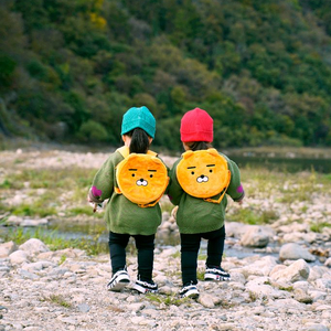 쌍둥이 라이언 미아방지가방 2개 일괄