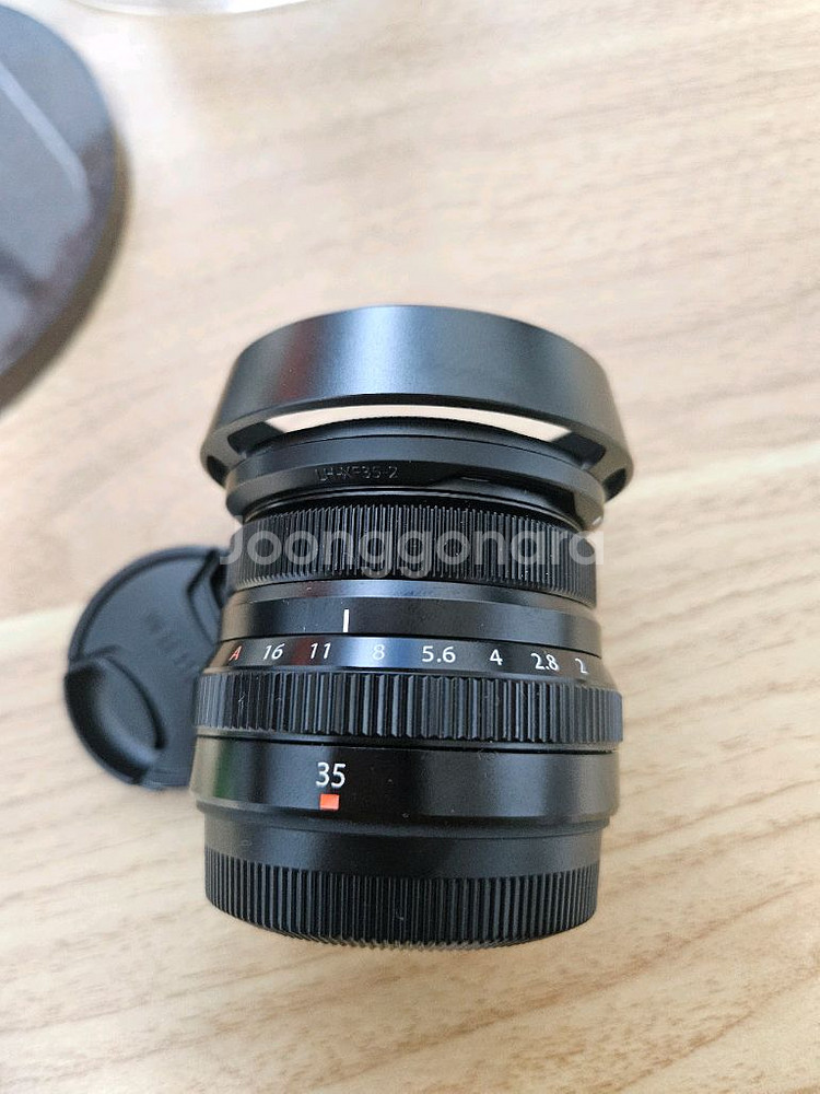 후지필름 xf35mm F2 렌즈 풀박스 + LH-XF35-2 정품렌즈후드--0