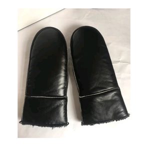 방한 레자 벙어리 장갑 블랙 (새상품)