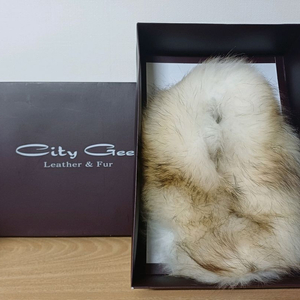 시티지 폭스 퍼 목도리 새제품