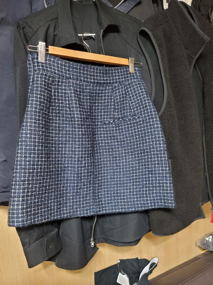 듀엘 트위드스커트 55--2