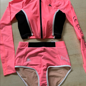 르꼬끄 여성용 크롭 짚업래쉬가드 삼각쇼츠 수영복 데상트 노스페이스 졸린