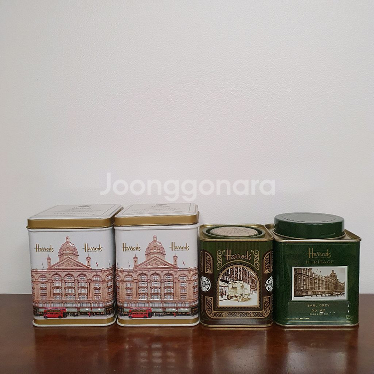 다양한 브랜드의 차 틴케이스 9개 일괄--0