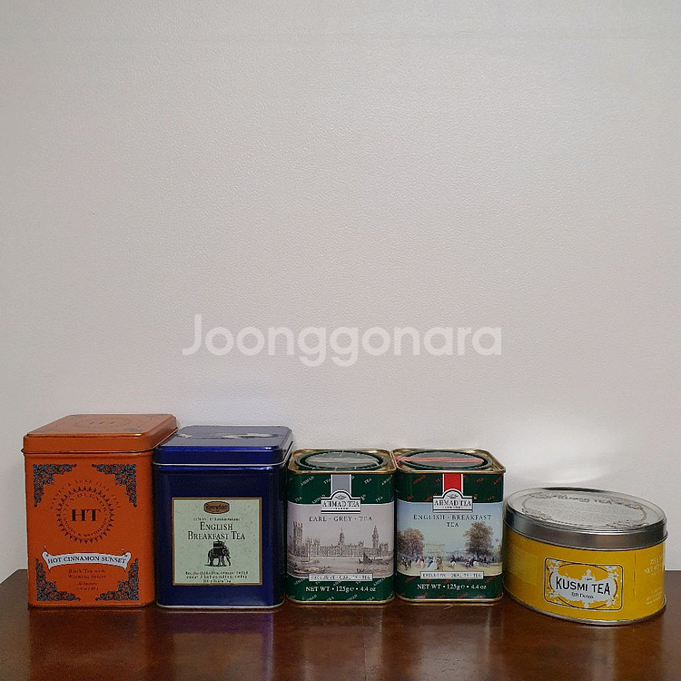 다양한 브랜드의 차 틴케이스 9개 일괄--3