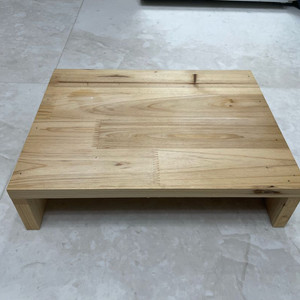 원목 모니터 받침대 스툴 테이블 선반