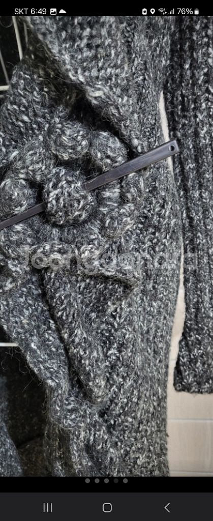 핸드메이드 니트롱코트(새상품)--3