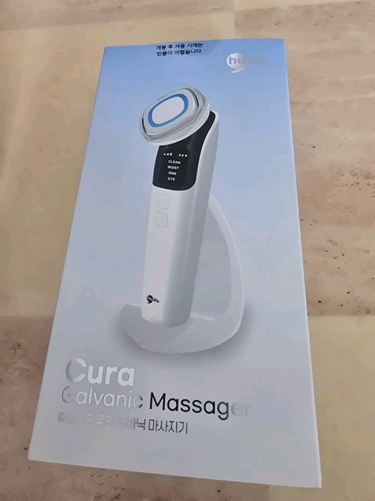미개봉 새상품 휴라이프 큐라 갈바닉 피부 마사지기 이미지