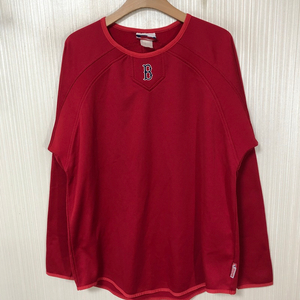 MLB 마제스틱 보스턴레드삭스 구형어센틱 플리스풀오버 M