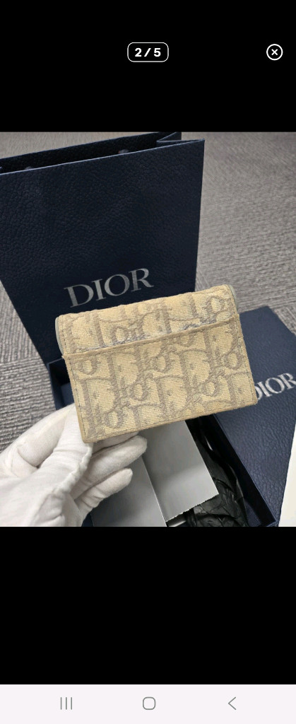 [A급] [정품]디올 오블리크 새들 반지갑 이미지