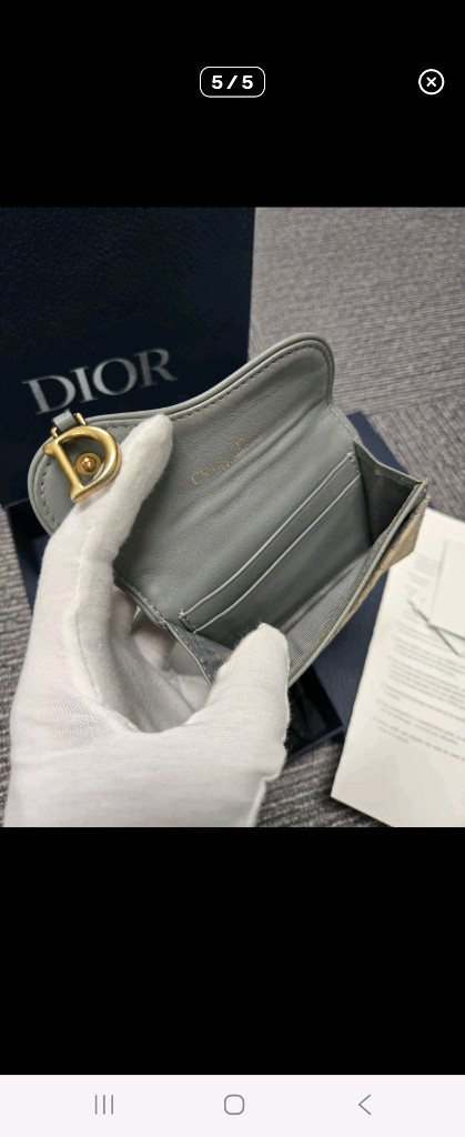 [A급] [정품]디올 오블리크 새들 반지갑 이미지