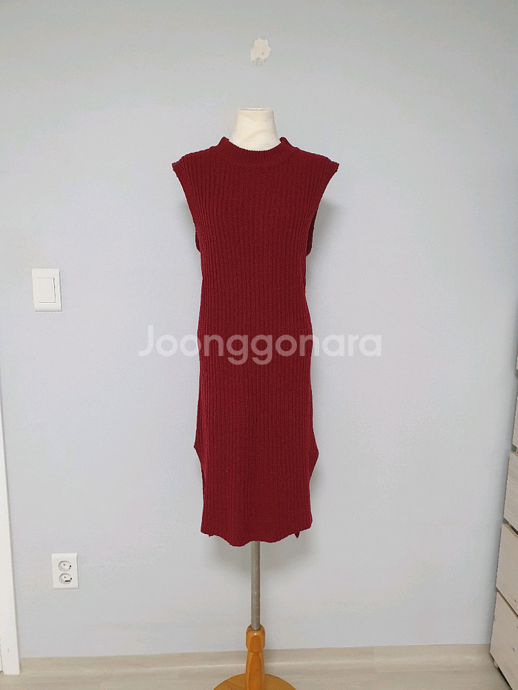 (상태좋음)밸리걸 골지니트 원피스 55~66반--0