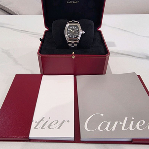 까르띠에 로드스터 라지 블랙 스틸