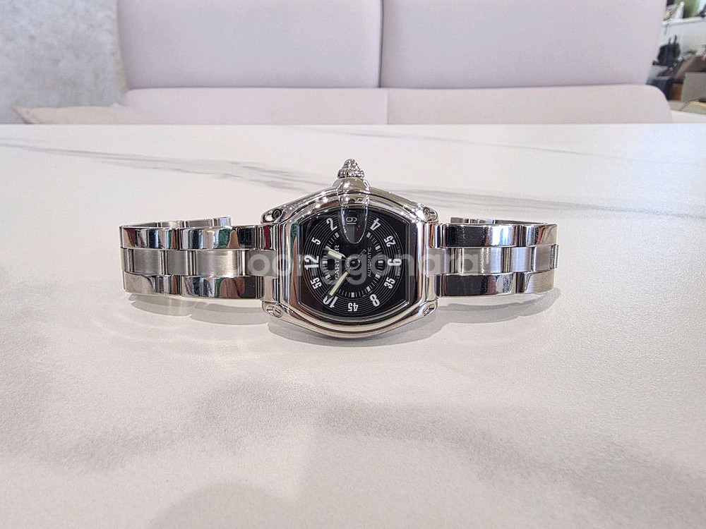 까르띠에 로드스터 라지 블랙 스틸--3