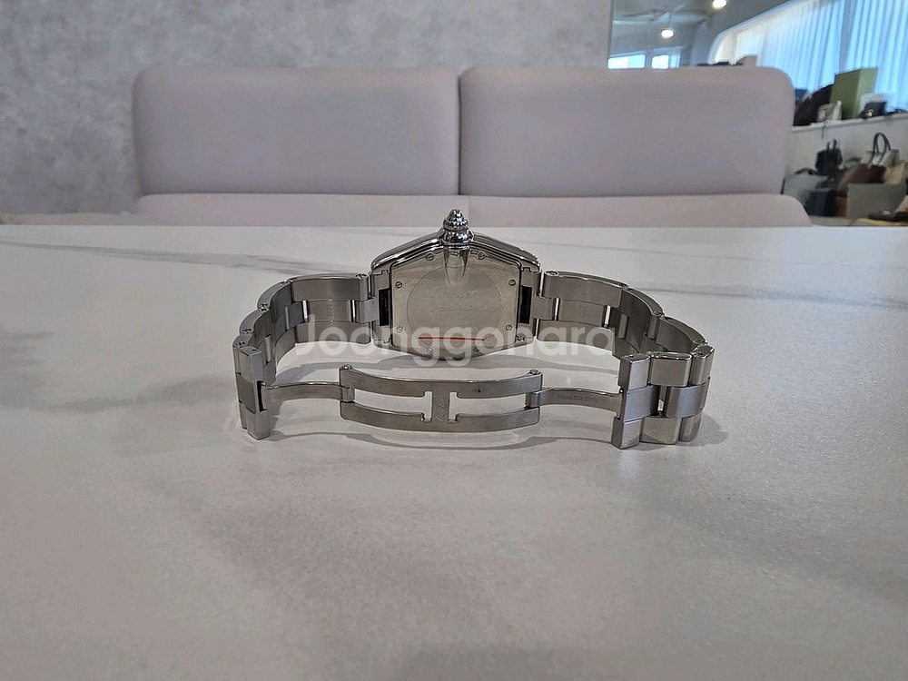 까르띠에 로드스터 라지 블랙 스틸--7