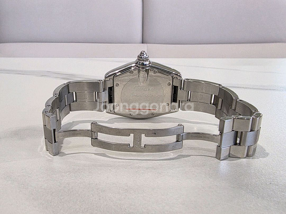 까르띠에 로드스터 라지 블랙 스틸--8