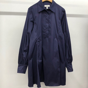 코스 개더 슬리브 미니 셔츠 원피스 34사이즈