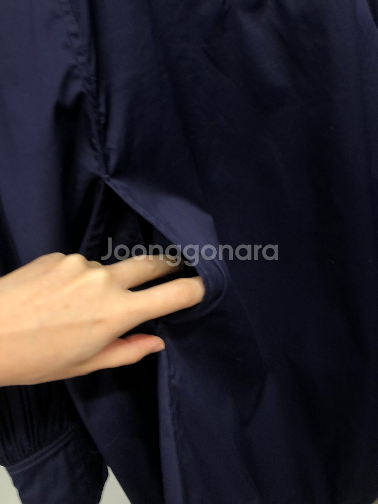 코스 개더 슬리브 미니 셔츠 원피스 34사이즈--2