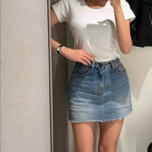 쥬드마켓 데님스커트 M