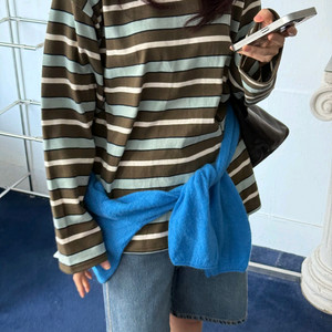 단가라 루즈핏 티(새상품)