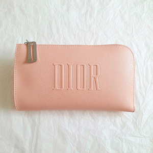 디올 핑크 플랫 파우치 클러치 디올지갑
