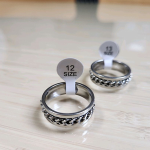 티타늄 체인장식 남성반지 12호 13호