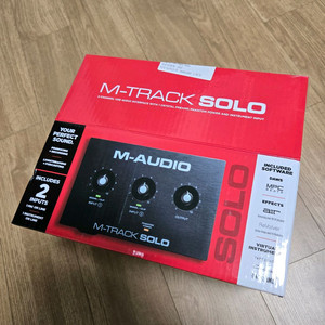 엠오디오 M Track Solo 오디오 인터페이스 풀박스 M-AUDIO