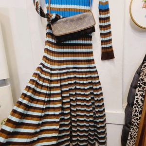 SJSJ 터틀 골지 니트 원피스