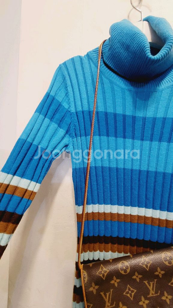 SJSJ 터틀 골지 니트 원피스--3