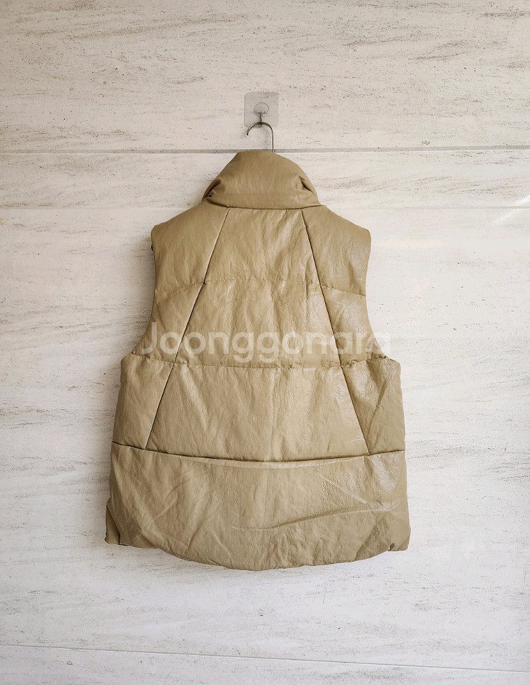 (베이지색상)셀렉샵에디션 레더 구스다운 베스트 55사이즈--6