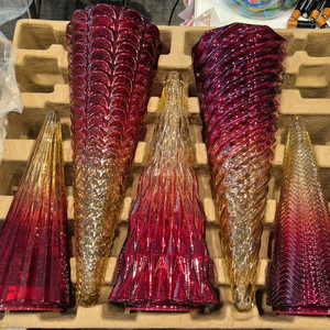 코스트코 크리스마스장식 글라스 트리 5개 세트 LED 불량 택포