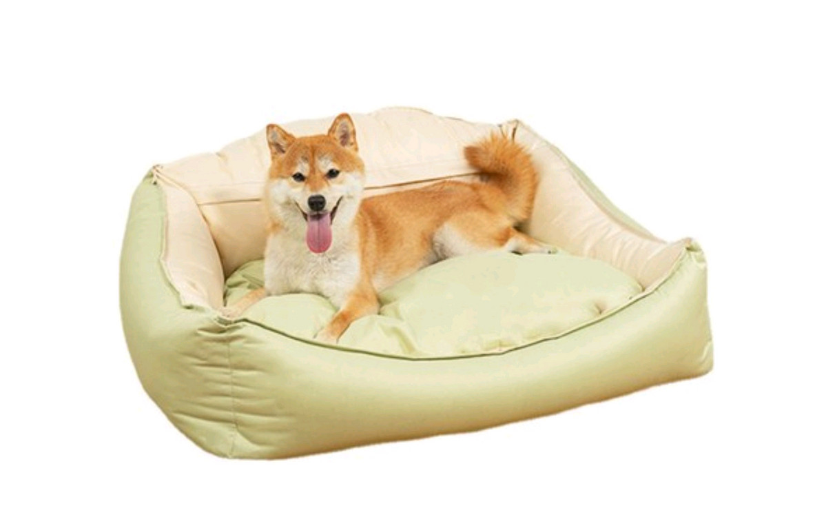 데이즈온샵 반려견 강아지 푹신한 방수 소파 침대 쿠션 그린 소형--4