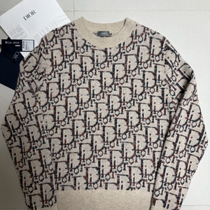 디올 오블리크 패턴 니트 스웨터