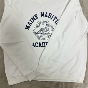 와일드 동키 화이트 기모 맨투맨