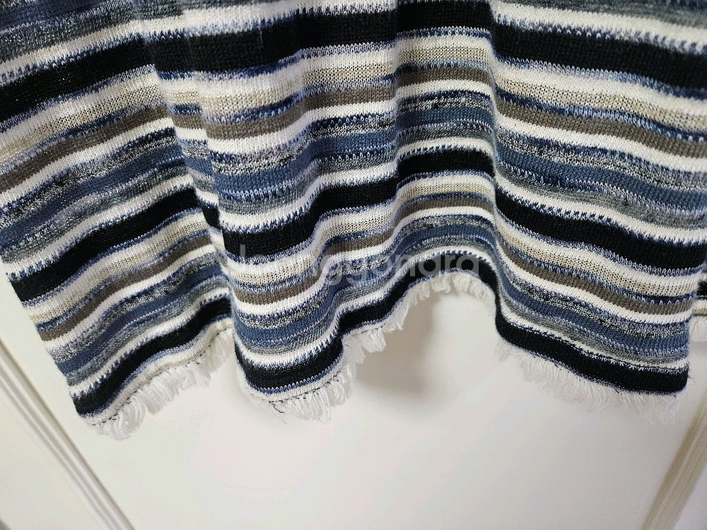 엔조블루스 스트라이프 니트 나시 롱원피스 치마 편의점 반값 택포 25000원--2