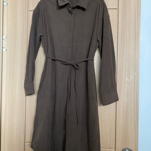 폴햄 코듀로이 셔츠 원피스 브라운 XS (77사이즈, 임부복 가능)