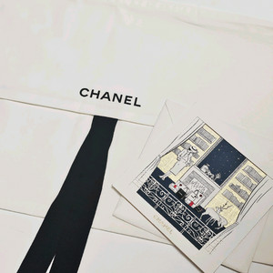 샤넬 의류 더스트백 + 엽서 세트