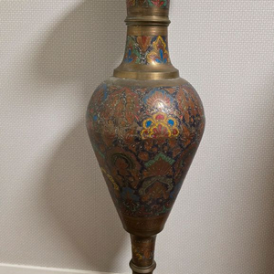 엔틱 인테리어소품 앤틱 장식 대형 화병 금속화병