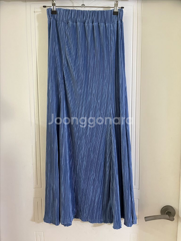 리리앤코 노먼드 밴딩 머메이드 플리츠 롱 스커트 프리사이즈 빅사이즈--3