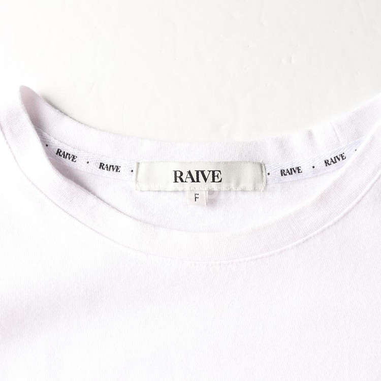 [L]레이브 화이트 BLUISH LIGHTS 프린팅 오버핏 반팔 티셔츠--4