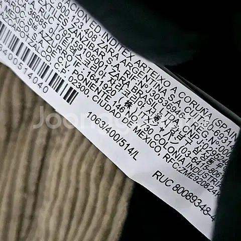 L) 자라 코듀로이 퀄팅 오버셔츠 셔츠형자켓 dnwr 1063 400--9