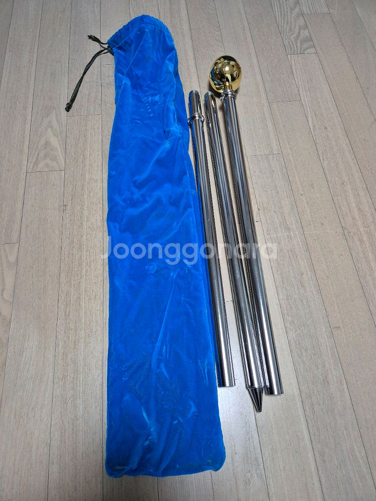 휴대용 깃대 1.9m 스텐레스 실내행사용--0