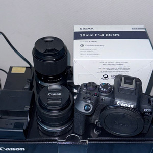 EOS R10 + 시그마 30mm 1.4F DC DN + rf-s 18-45