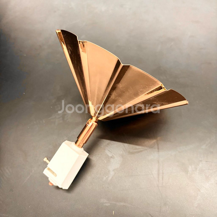 전구 포함 2개 일괄) 로즈골드 레일 조명 카페 감성 인테리어--1