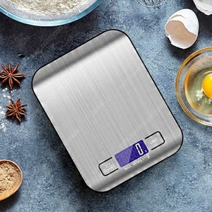 전자저울 10KG usb 충전겸용 주방 저울 스테인레스 (새제품+무료배송) 이미지