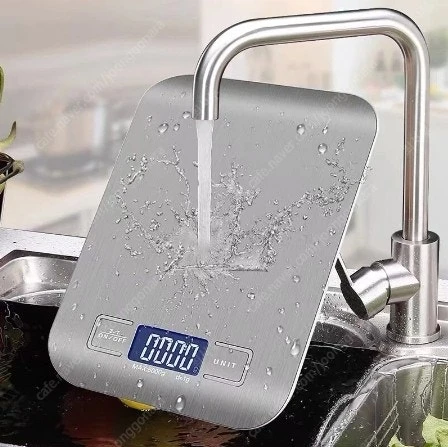 전자저울 10KG usb 충전겸용 주방 저울 스테인레스 (새제품+무료배송) 이미지