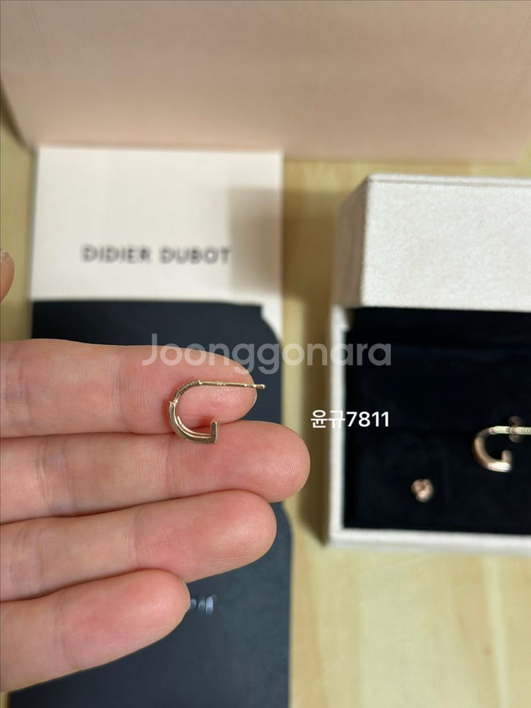 디디에두보 14K 시그니처 귀걸이 (새상품)--4