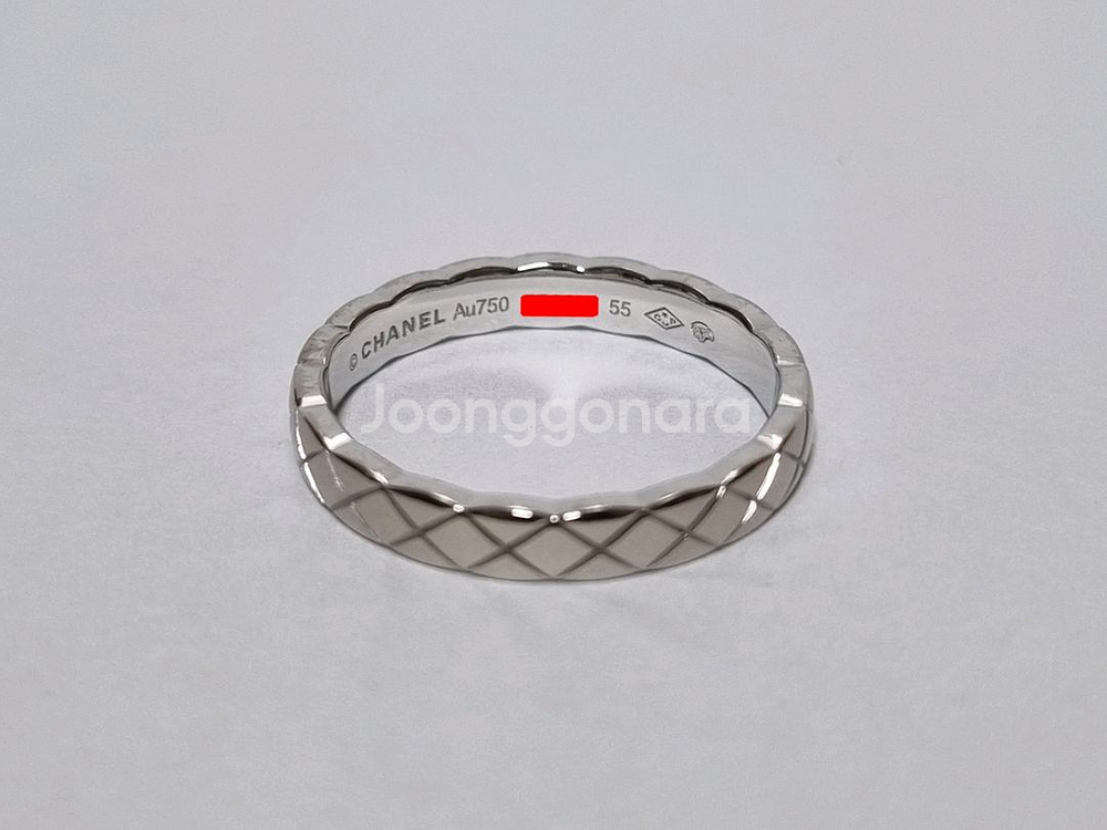 샤넬 코코크러쉬 미니 화이트골드 55호 반지--7